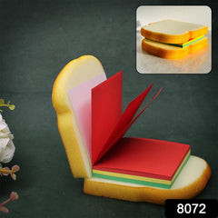 Close-up of sandwich sticky notes showing colorful pages
