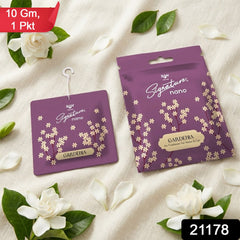 Close-up of Gardenia air freshener sachet