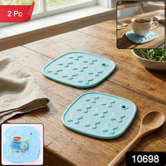 Two Non-Slip Heat-Resistant Coaster Pads