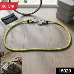 Elastic bungee cord rope securely tied