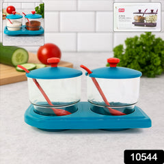 Multipurpose Kitchen Organizer Containers with Lids and Spoons