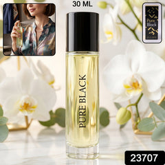 Pure Black EDP Perfume Spray in Use