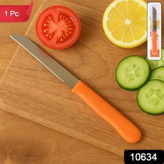 Plastic handle plain knife for easy grip and vibrant look