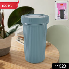 Apex travel glass showing airtight lid and sleek design