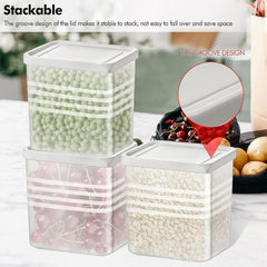 Variety of Square Food Storage Containers for Kitchen Organization