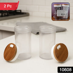 Ganesh Airtight Jar Set with Wooden Lids