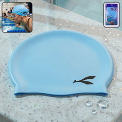 Stretchable silicone swimming cap