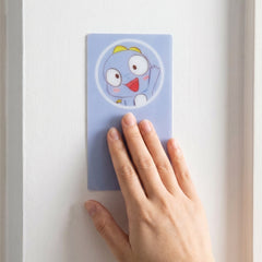 Plastic wall hook mounted in bathroom