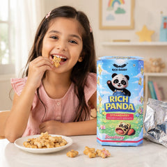 Crispy Panda Strawberry Cream Biscuits with adorable design