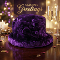 Soft velvet bucket hat angled side view