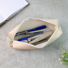 Slim PU Leather Pencil Pouch - (1 Pc)
