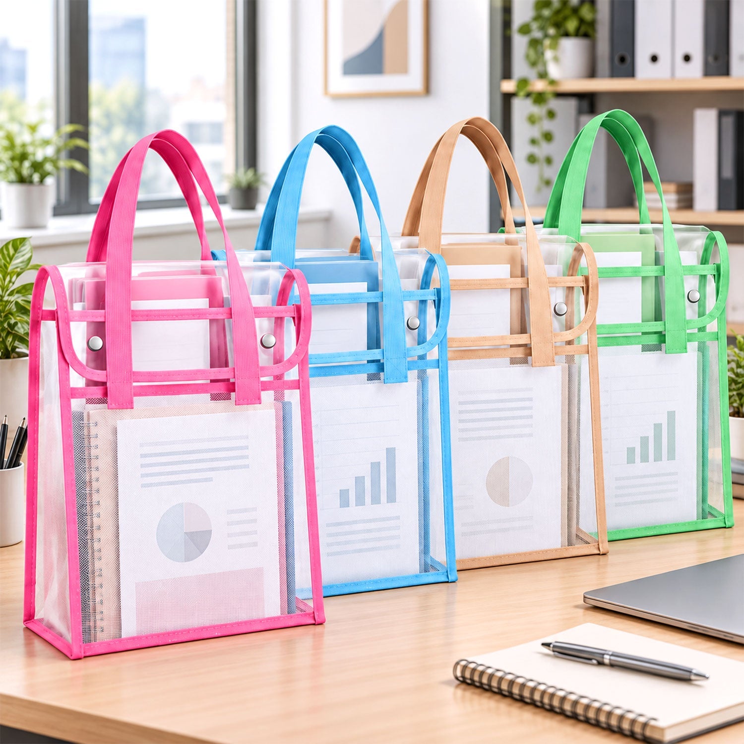 Office document organizer pouch