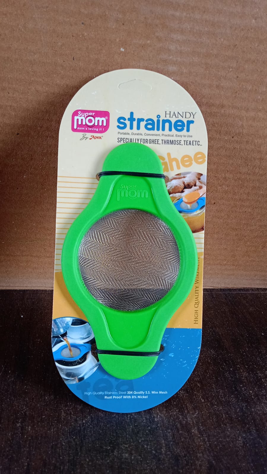 Supermom strainer angled full product view