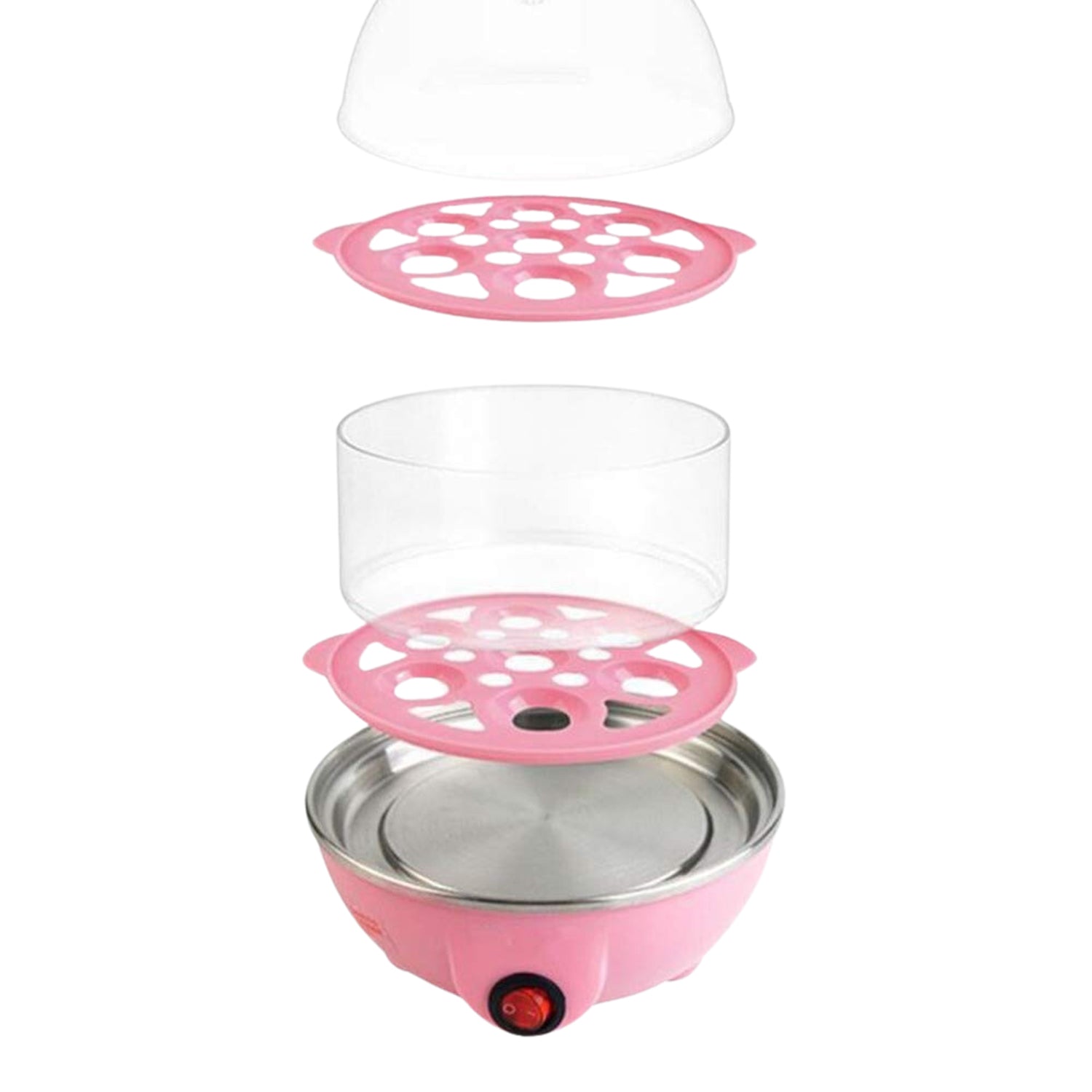 DeoDap Egg Boiler Poacher Cooker Electric Steamer 2 Layer - key feature close-up