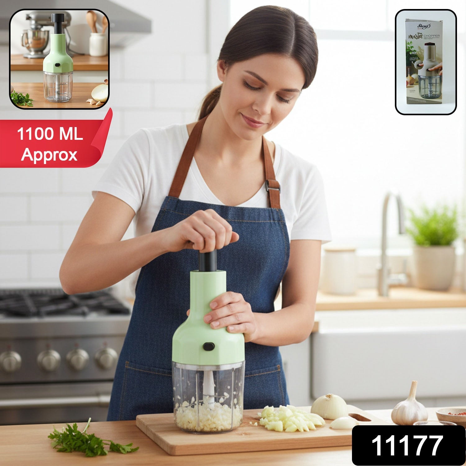 Food chopper on white background