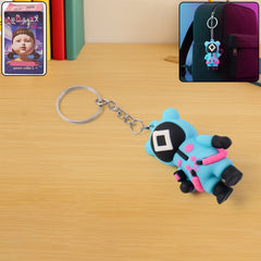 Assorted cute character silicone keychains