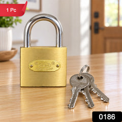 Solid Imitation Copper Lock with Hardened Steel Shackle