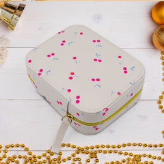 Jewelry travel organizer case with zip closure