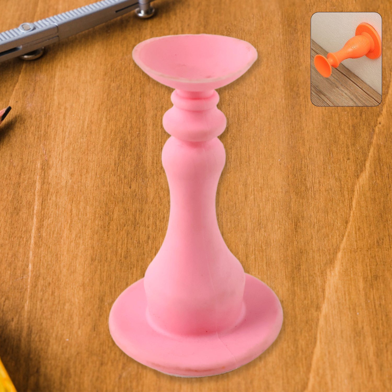 Pink washing machine door holder