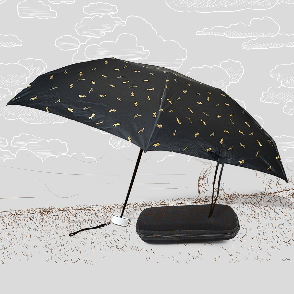 3-Fold Cute Umbrella Sun and Rain Protection UV Shield main product shot