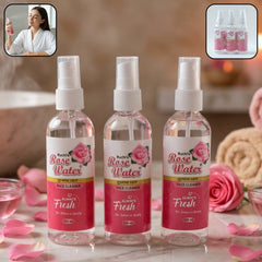 rose water face spray set 3 pc 100 ml each
