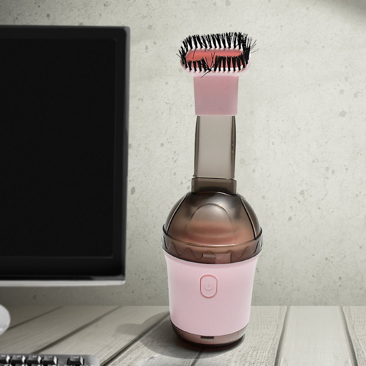 2 in 1 Mini Vacuum Cleaner with Brush Attachment (1 pc)