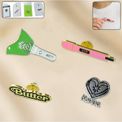 Stylish Metal Badge Pin â€“ Single Piece (Random Design)