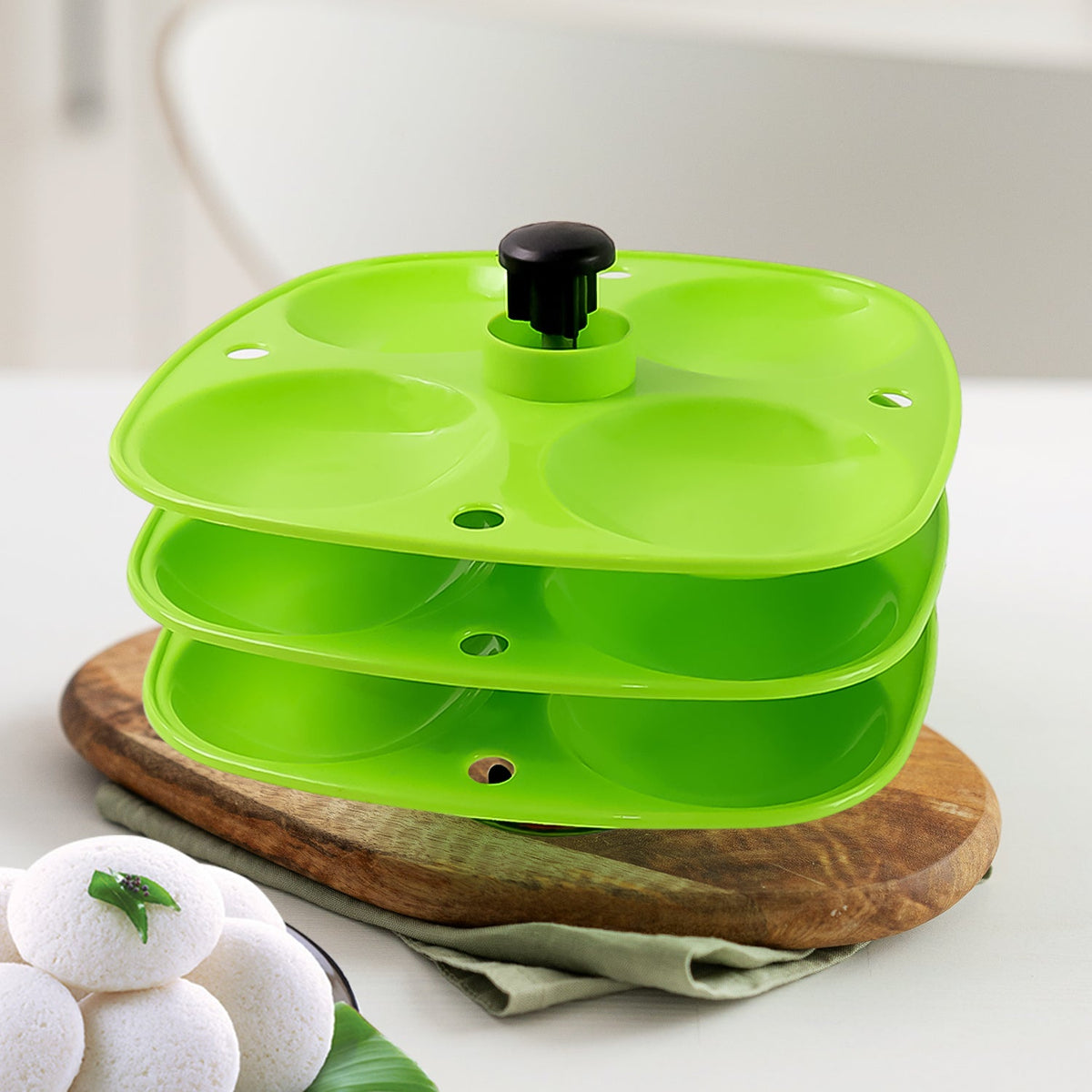 3 Layer Idli Stand for kitchen use