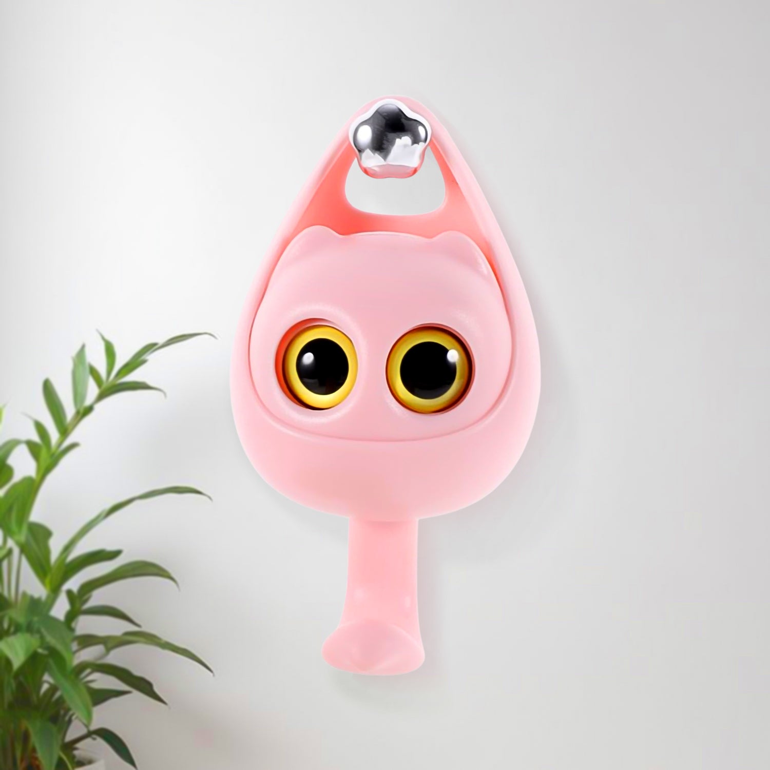 Creative Wink Cat Adhesive Coat Hook on wall