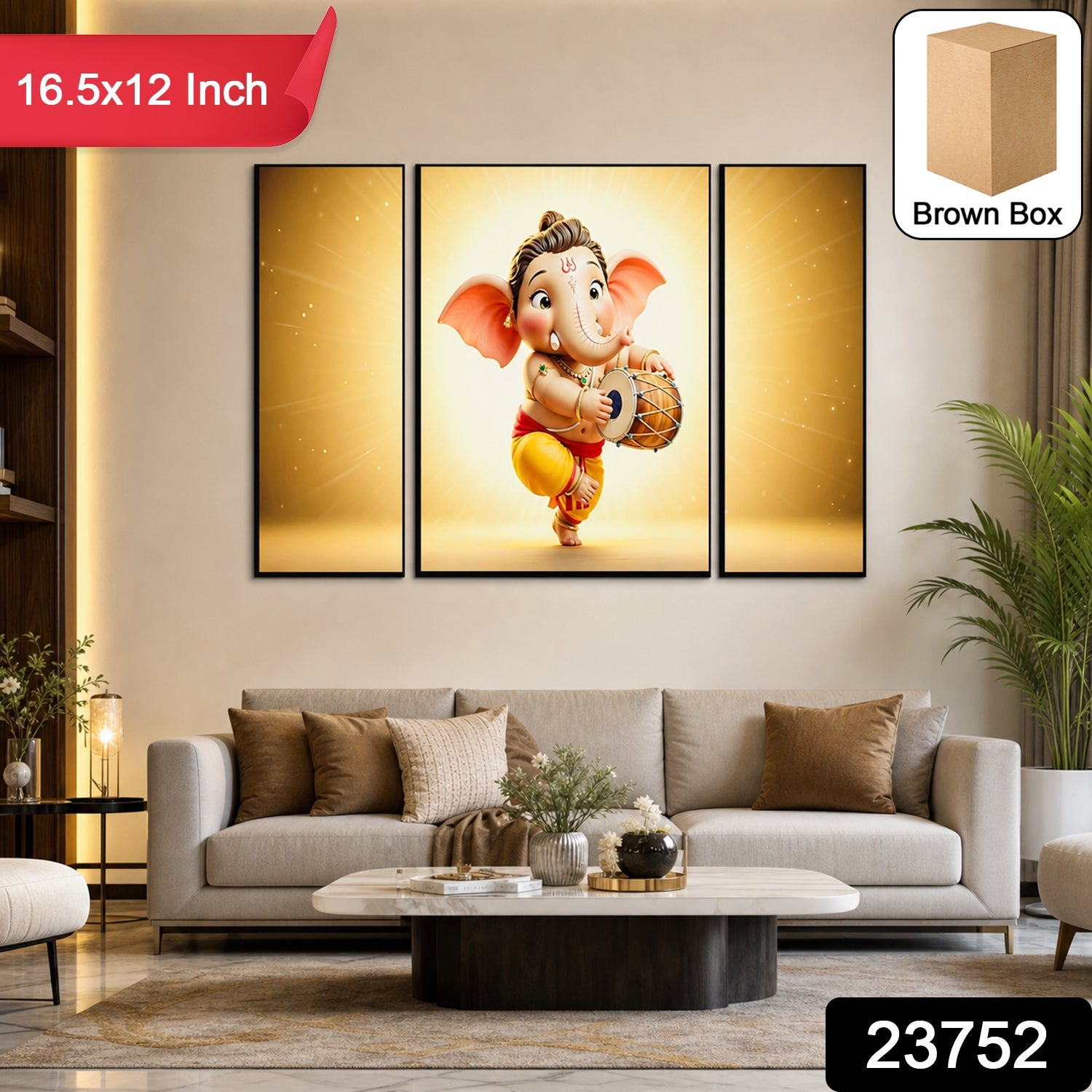 Ganesha wall art religious decor
