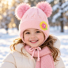 Pink Knitted Winter Cap