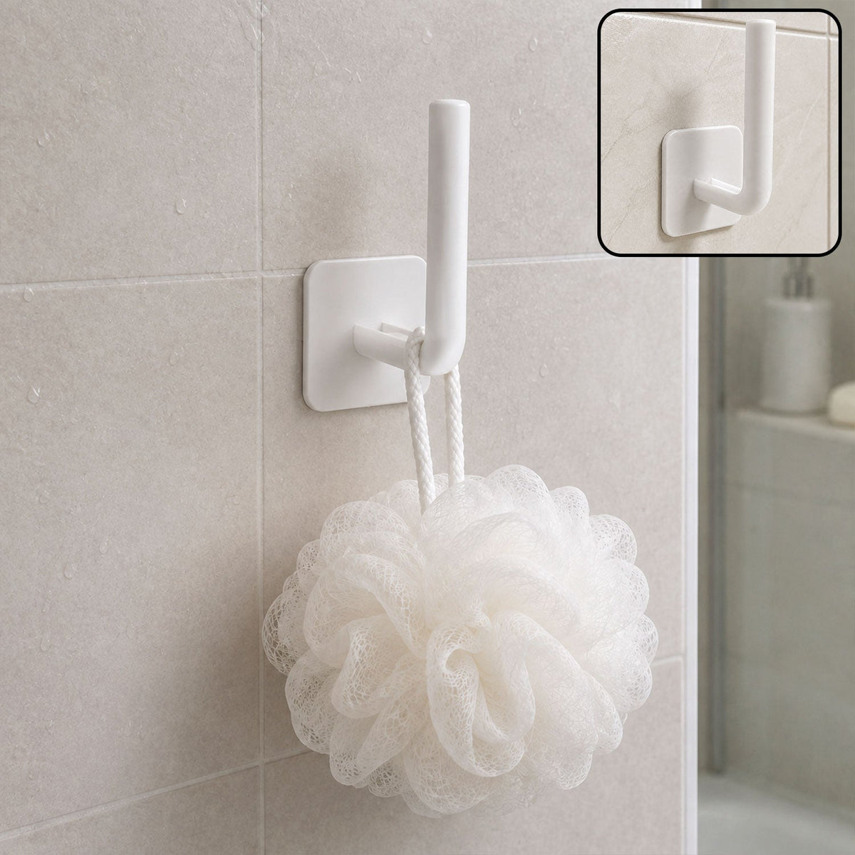 Self adhesive wall hook bathroom towel