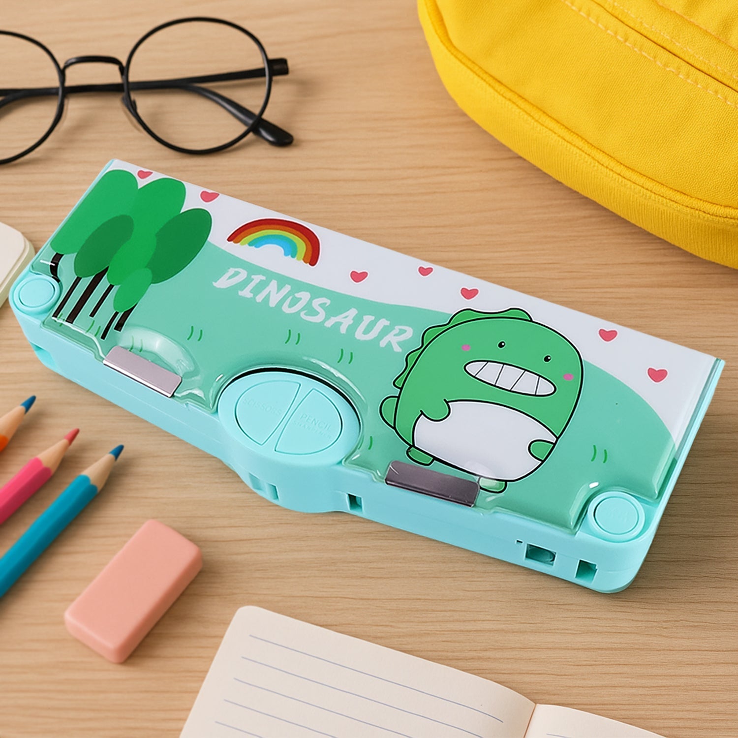 Pencil box with space theme design for kids
