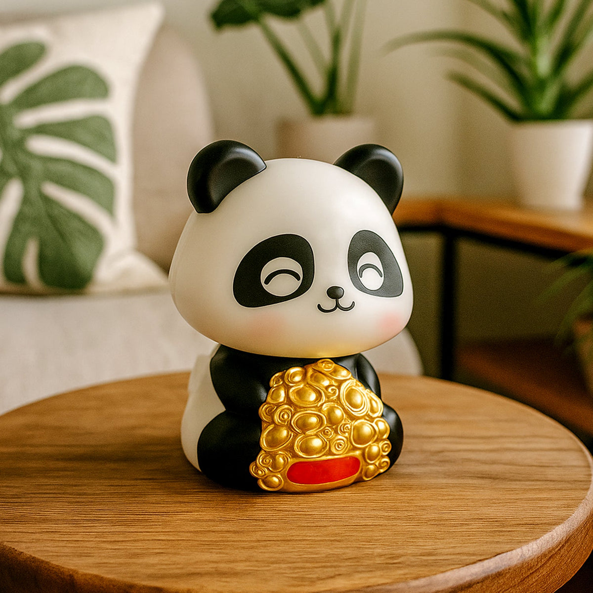 Solar Powered Moving Panda Car Dashboard Decoration â€“ 1 Pc