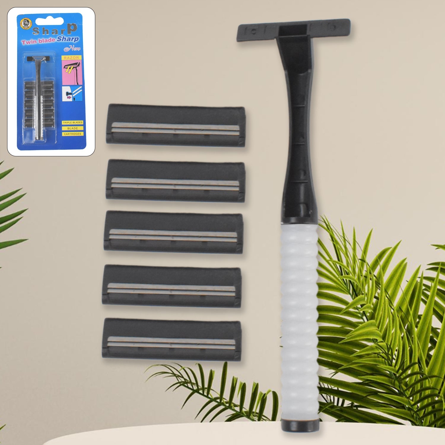 manual shaving razor with 5 blades – gambitproduct.com