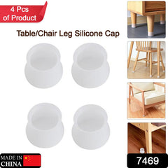 7469 Furniture Feet Pads, Chair Leg Caps Good Flexibility Not Easy to Fall Silicone Pad ( 4pcs Pad ) DeoDap
