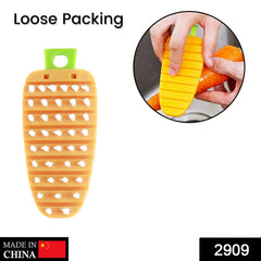 2909 Vegetable Scrubbing Brush, Vegetable Scrubber Nonâ€‘Toxic Fruit Brush Carrot Shape Vegetable Brush for Potato for Vegetable DeoDap
