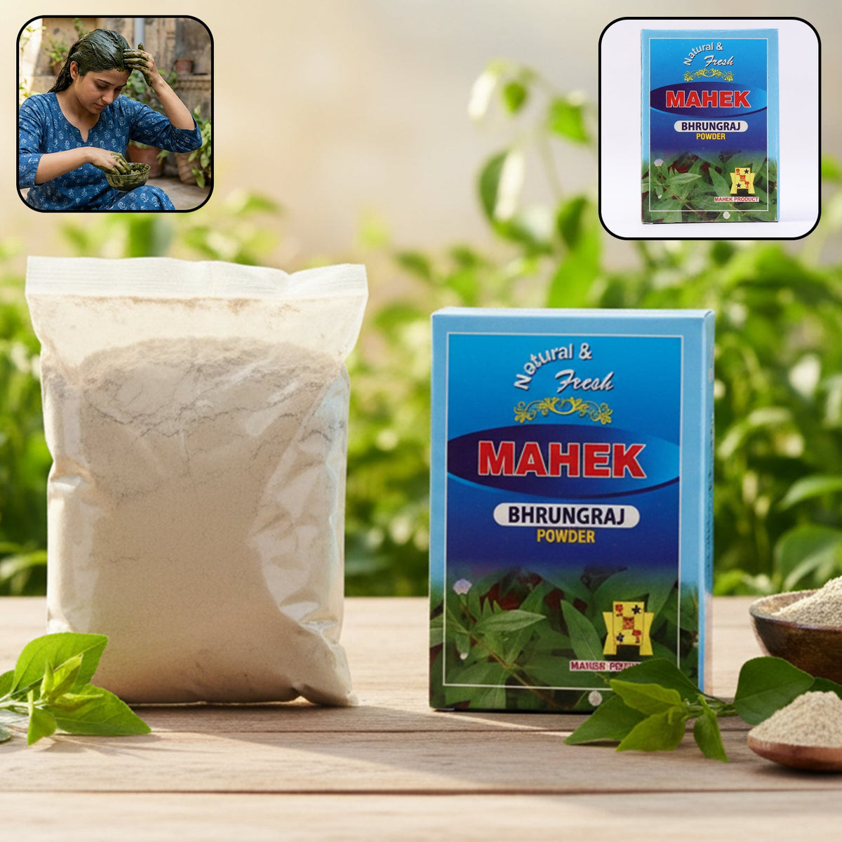 Natural Bhringraj Powder for Traditional Hair Care – 80 gm