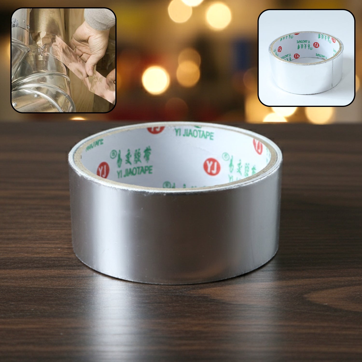 Heavy-Duty Aluminium Foil Adhesive Tape roll