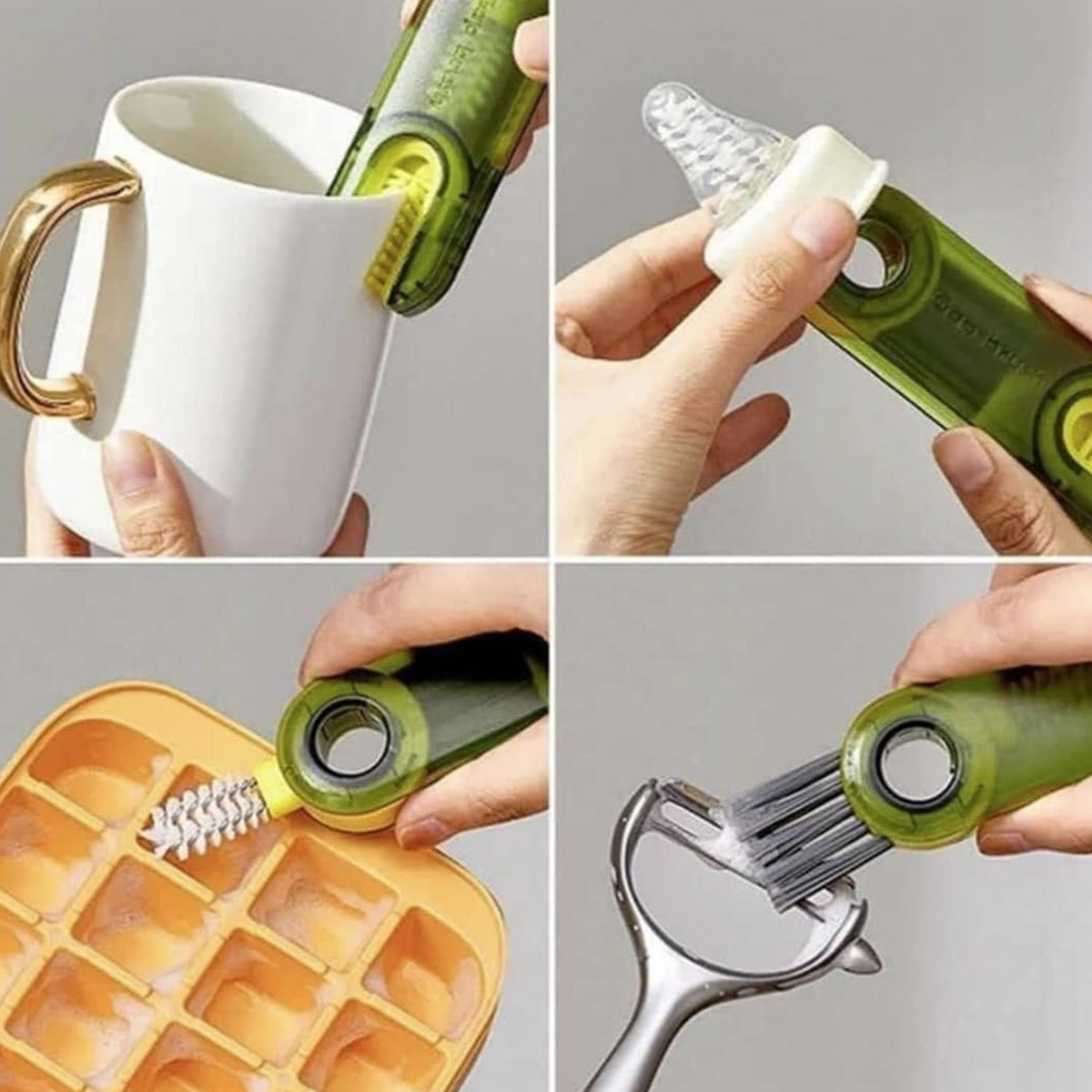 3-in-1 Multifunctional Bottle & Cup Cleaning Brush â€“ Lid & Cover Scrubber (1 Pc)