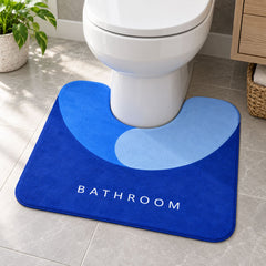U shape toilet contour mat anti skid