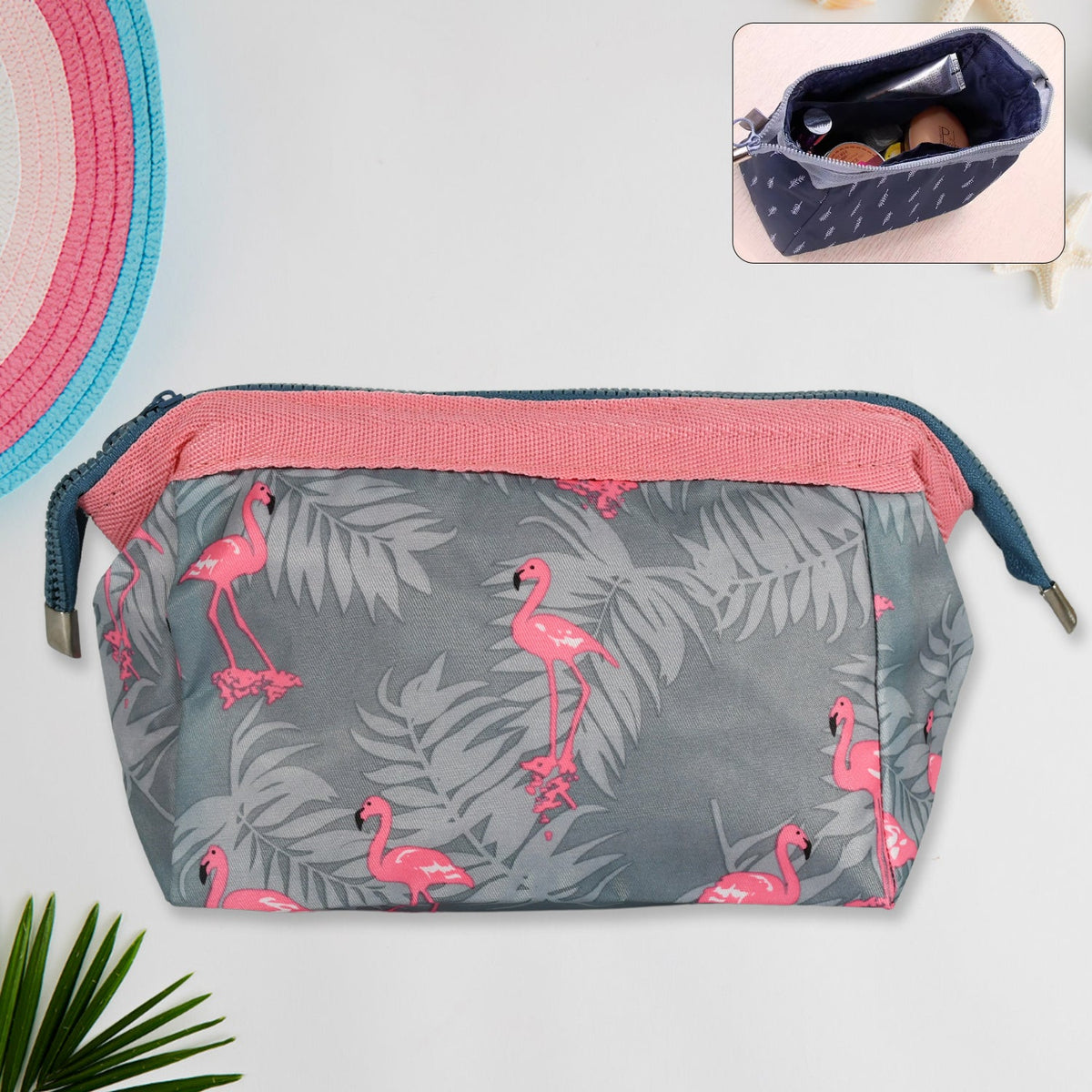 Makeup Bag / Pouch / Travel Cosmetic Bags / Brush Pouch Toiletry Kit Fashion Women Jewelry Organizer with Zipper Portable Purse Pouch (1 pc / 25Ã—13 Cm)