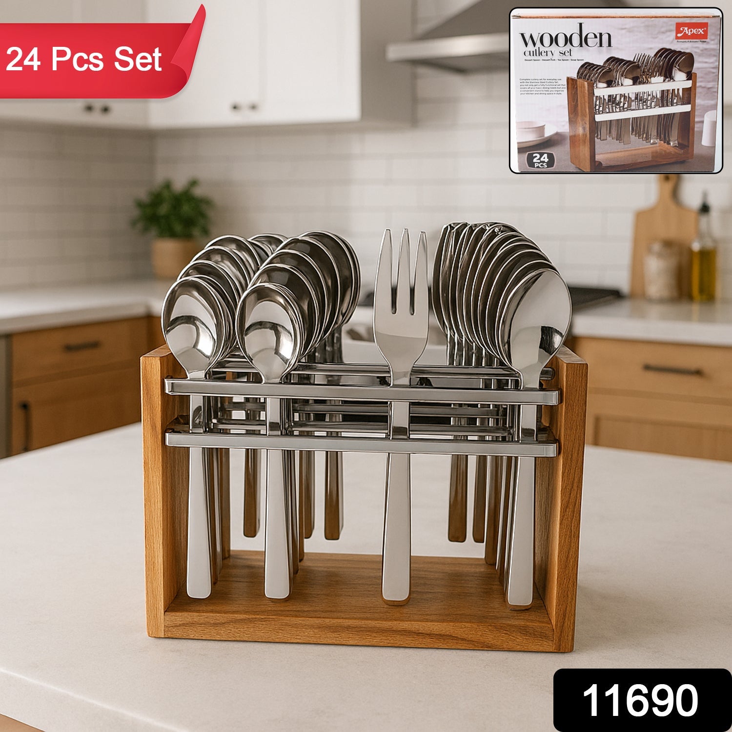 Apex Sleek Line Stainless Steel Cutlery Set