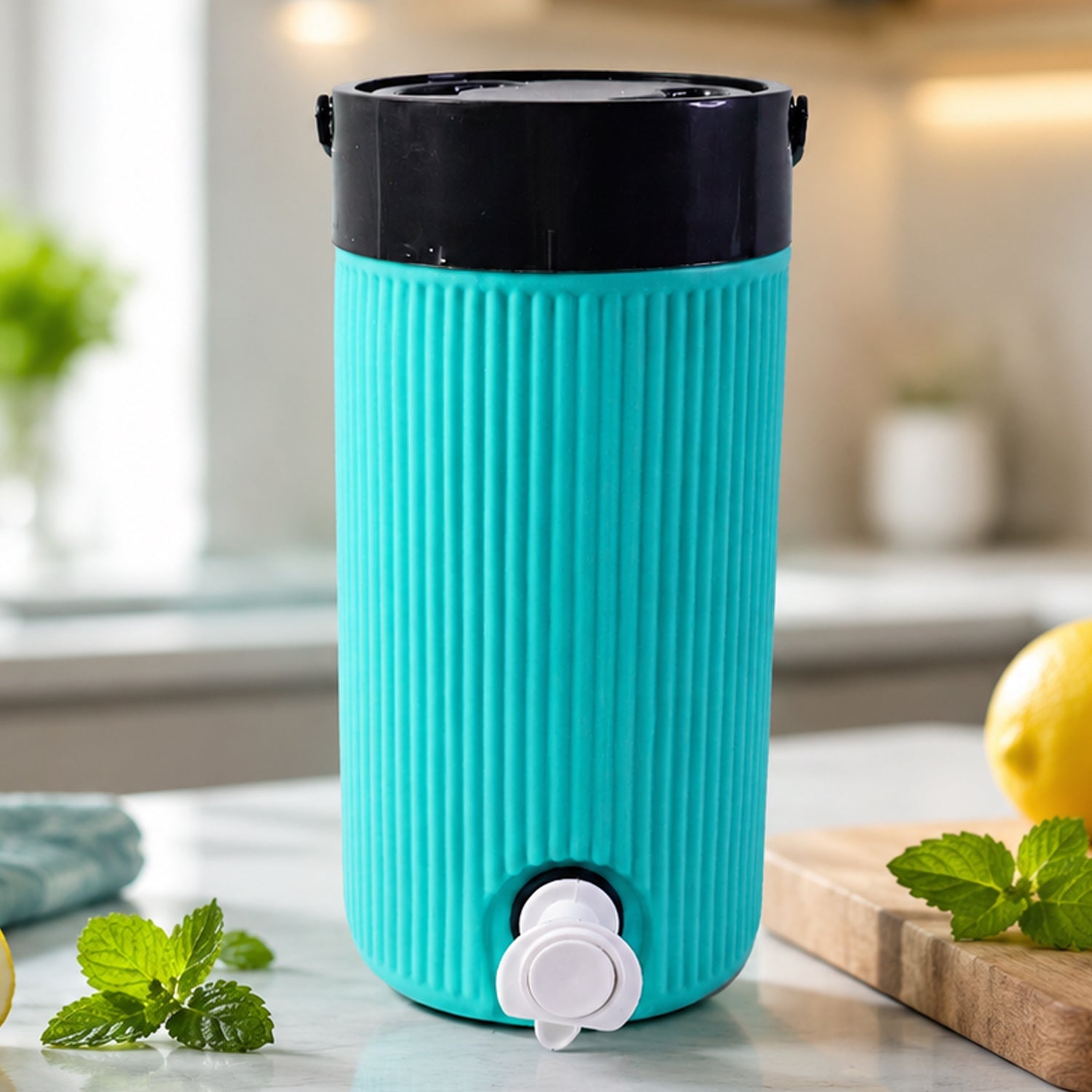 ChillPour insulated water jug displayed on table