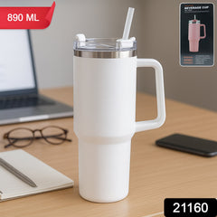 Premium Stainless Steel Vacuum Insulated Travel Mug  (890ML / 1 Pc)