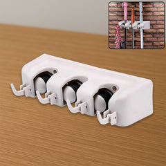 3 Layer Mop and Broom Holder Wall Organizer