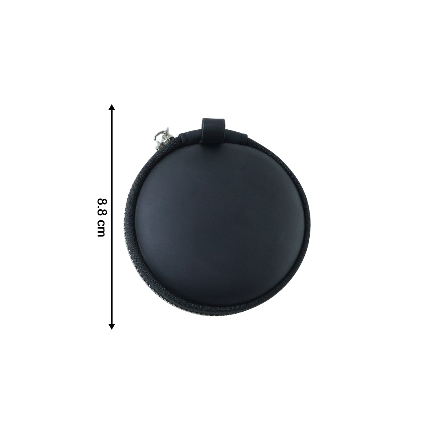Compact Hard Shell Earphone Carrying Case with Zipper Closure (1 Pc)