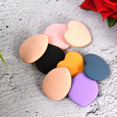 Mini Finger Makeup Powder Puff 8-Pcs Multicolor Set