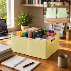 Foldable storage box collapsible organiser crate for the home