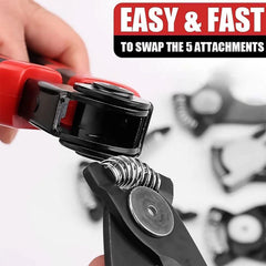 Wire stripper pliers set showing ergonomic soft grip handle